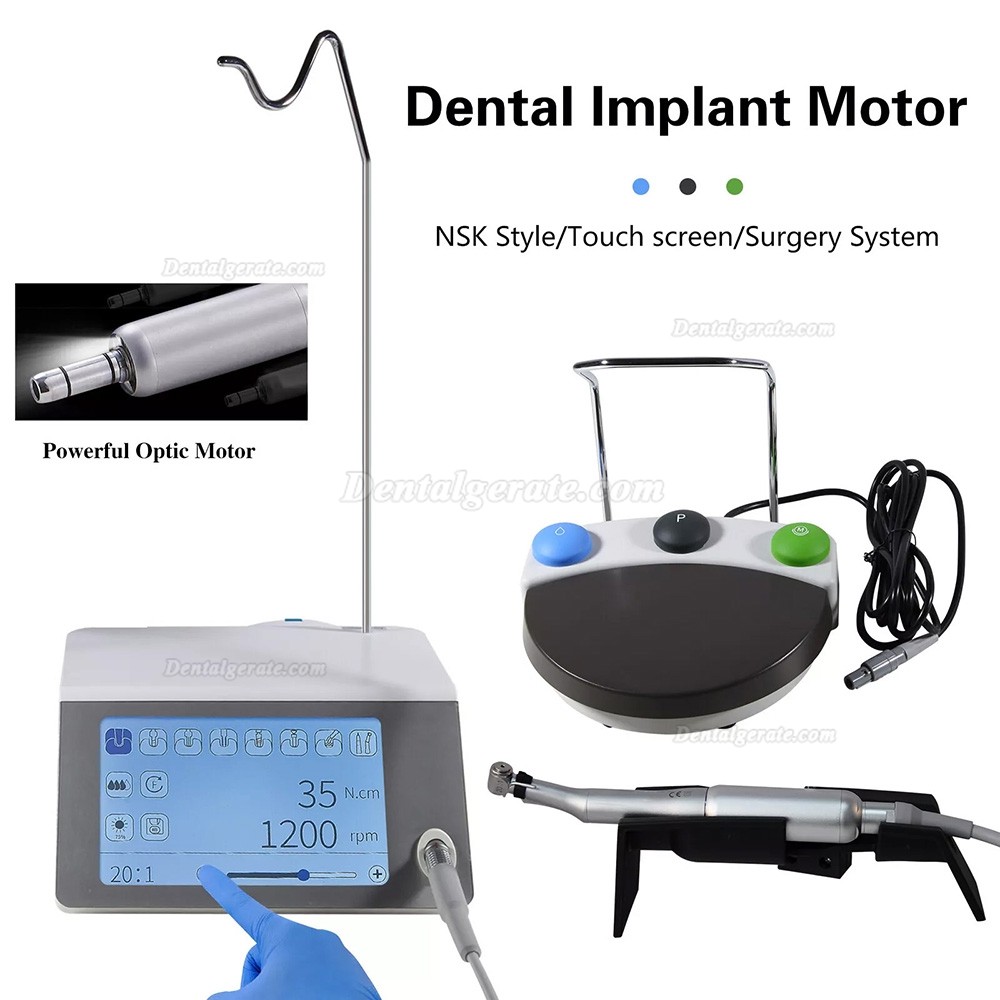 Tealth EM-3 Dental Implantologiemotor,Chirurgische Implantsystem mit 2 Winkelst&uuml;cken